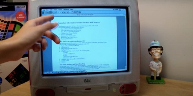 Ретро, яке здивує. В мережі показали прототип сенсорного iMac 1999 року